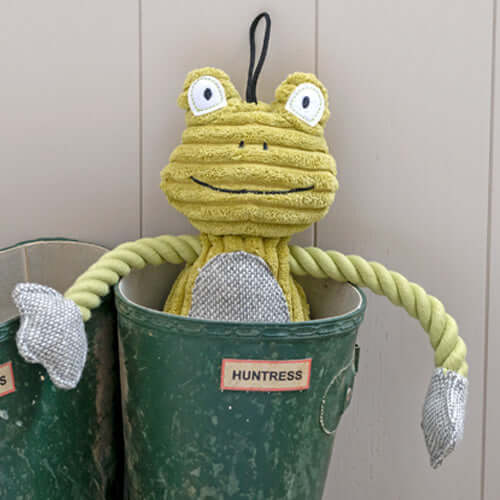 Fredrik Frog Plush Dog Toy