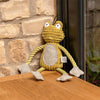 Fredrik Frog Plush Dog Toy