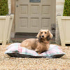 Macaroon Check Tweed Pillow Dog Bed
